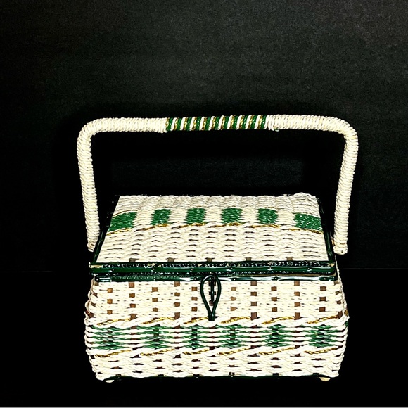 Dritz vintage square sewing basket #984 Made in Japan - Picture 1 of 15